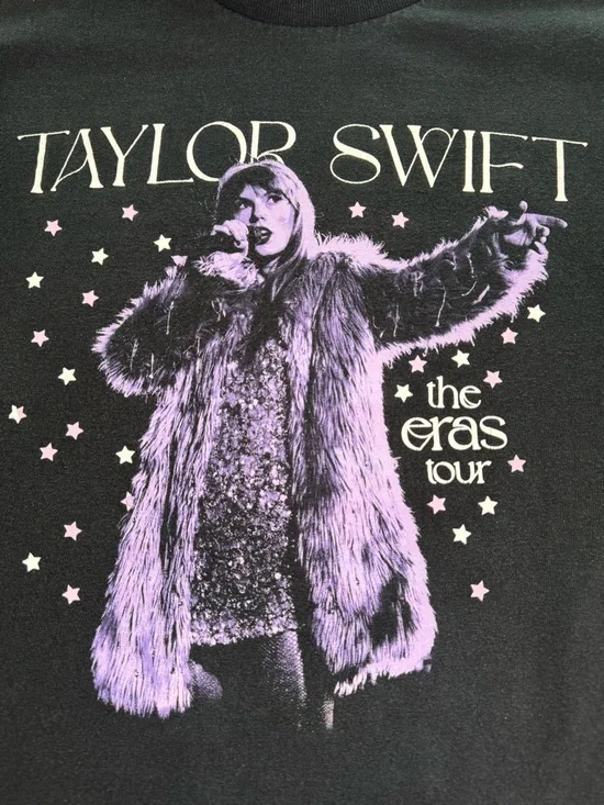 Taylor Swift The Eras Tour Concert Live Photo Stars Cotton Tee Shirt - Picture 4 of 10